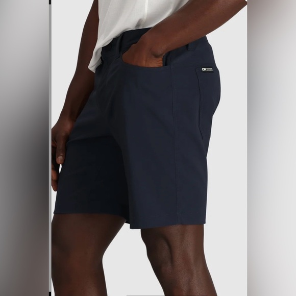 Men's Outdoor Research Zendo Regular Fit Everyday Shorts - 9" Inseam Dark Navy - Picture 7 of 8
